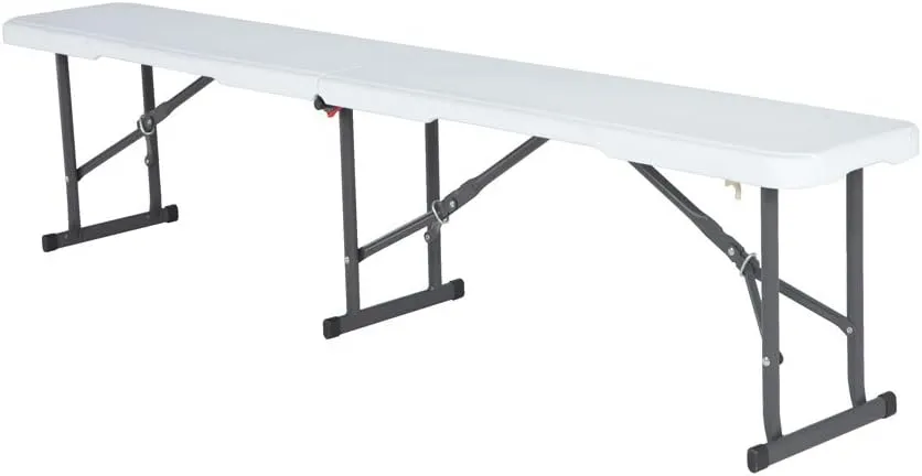 Lifetime 80305 Portable Folding Bench, White