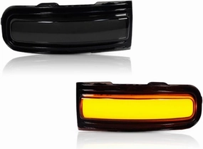Light Wing Mirror Amber Full LED Strip Sequential Flash Side View Mirror Turn Signal Blinker Light Assembly for Jeep for Renegade 2015 2016 2017 2018 2019 2020 2021 2022 Turn Signal Light