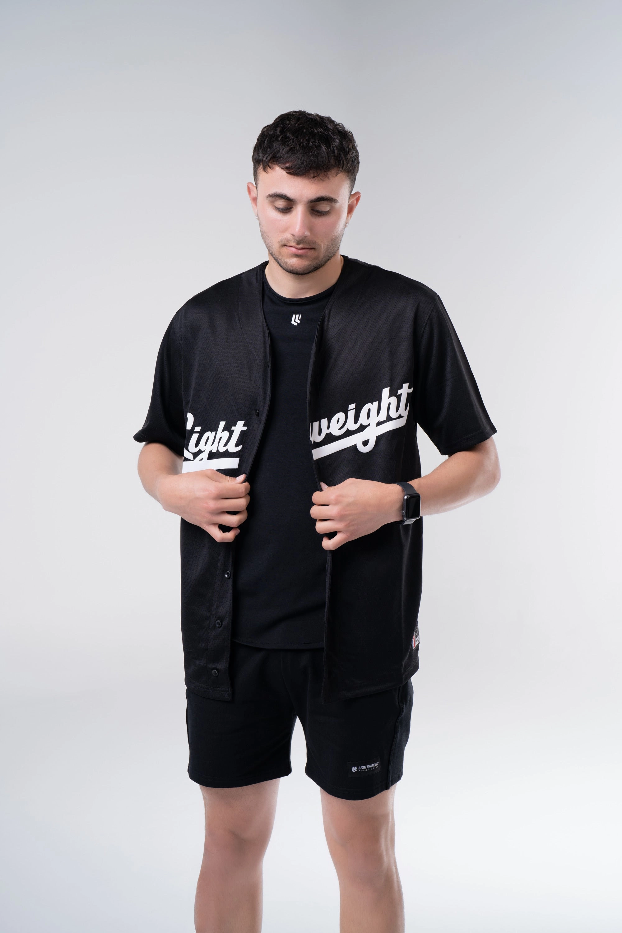 Lightweight Athletic Club Baseball Jersey, Season 2024 - Black
