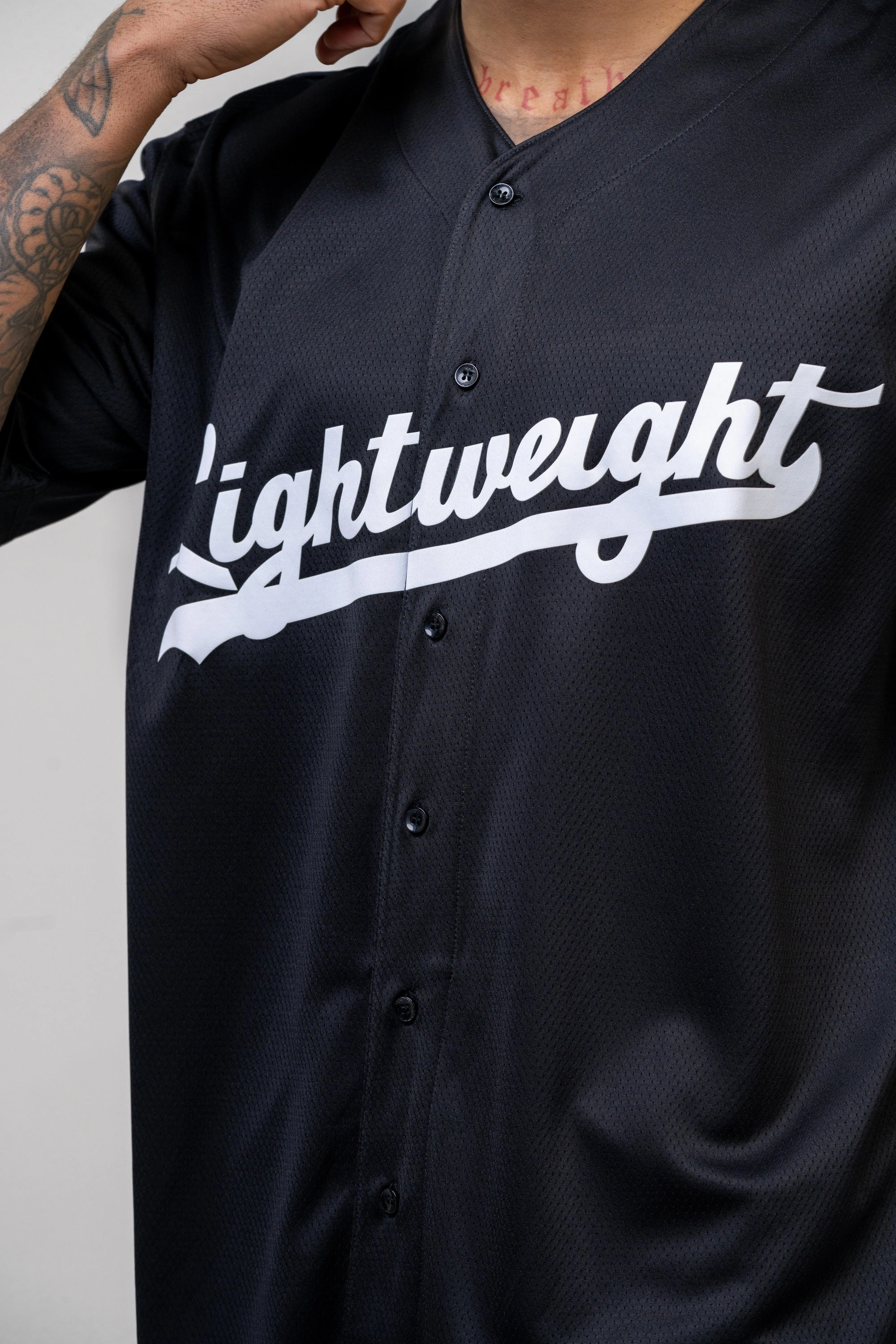 Lightweight Athletic Club Baseball Jersey, Season 2024 - Black