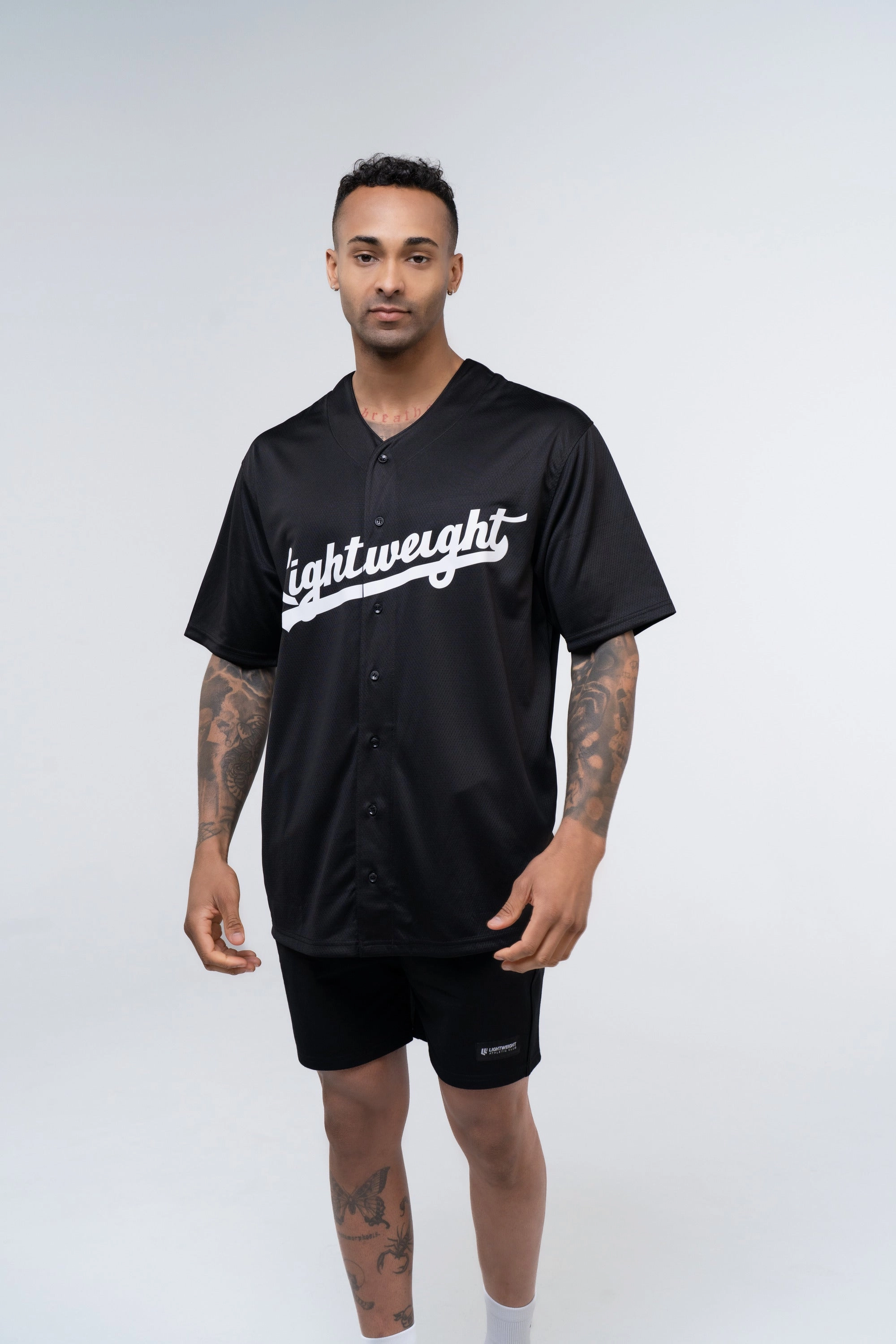 Lightweight Athletic Club Baseball Jersey, Season 2024 - Black