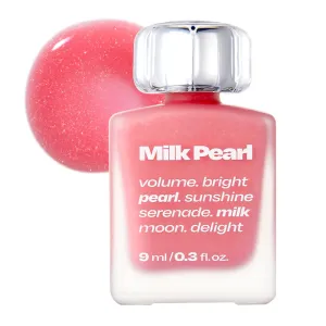 Lip Potion Milk Pearl Gloss No.2 Pink Moon | High Shine Gloss with Light Plumping & Gem Glitter | 0.3 Oz