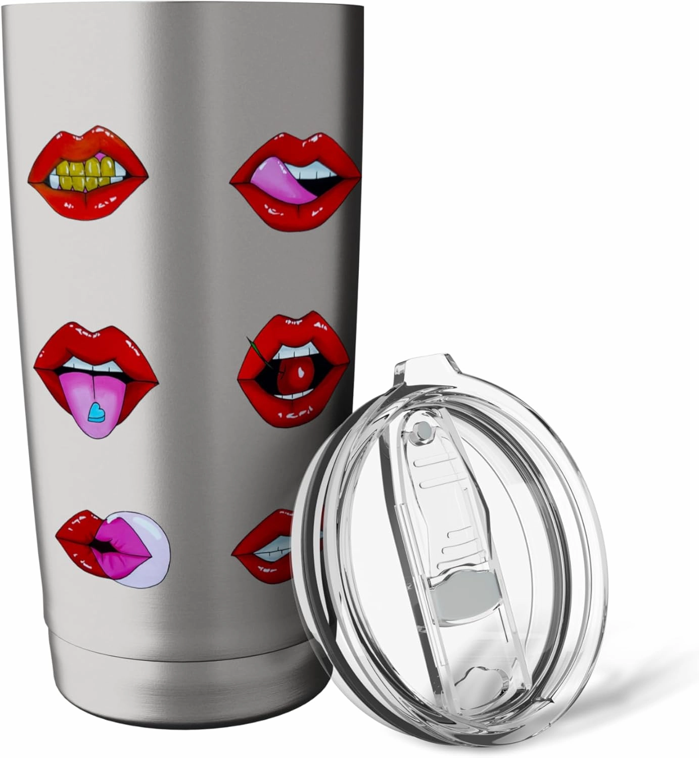 Lip Gloss Aesthetic Red Lips Summer Vibes Tinted Lip Love Stainless Steel Insulated Tumbler
