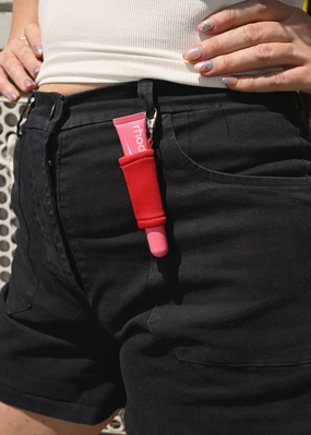 Lip Gloss Coozie - Red