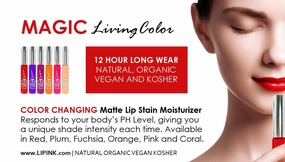 LIP INK® Vegan Magic Living Color Lip Stain Moisturizer (Pink)