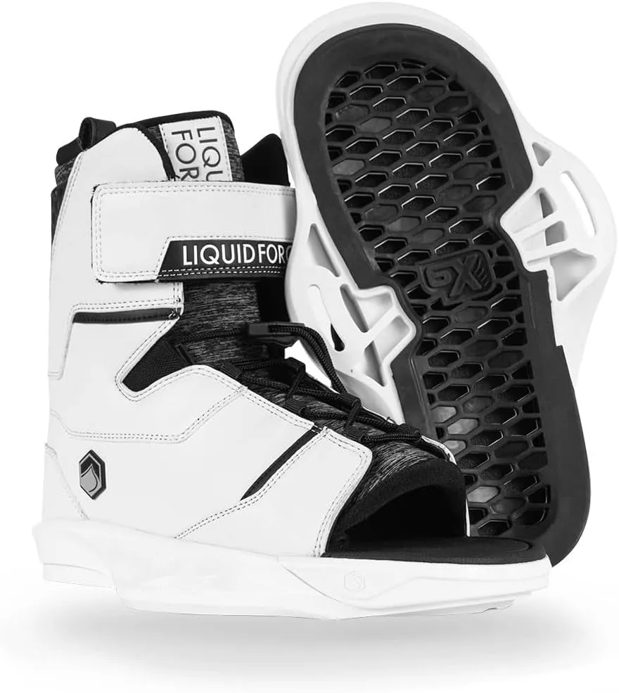 Liquid Force 2024 Scan 6X Open Toe Wakeboard Bindings Size W 5-7 | M 4-6