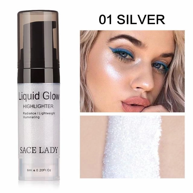 Liquid Face Highlighter For Shimmer Glow Makeup On Sale