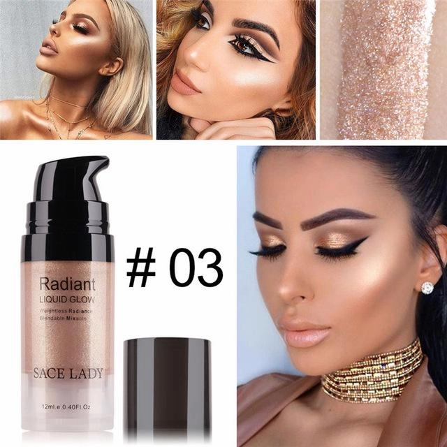 Liquid Face Highlighter For Shimmer Glow Makeup On Sale