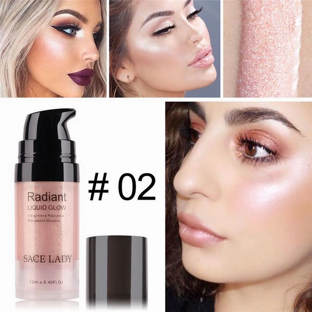 Liquid Face Highlighter For Shimmer Glow Makeup On Sale