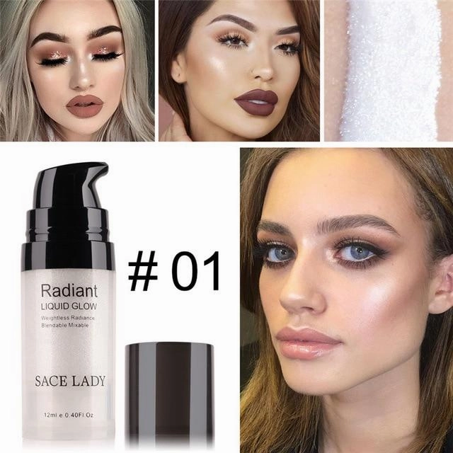 Liquid Face Highlighter For Shimmer Glow Makeup On Sale