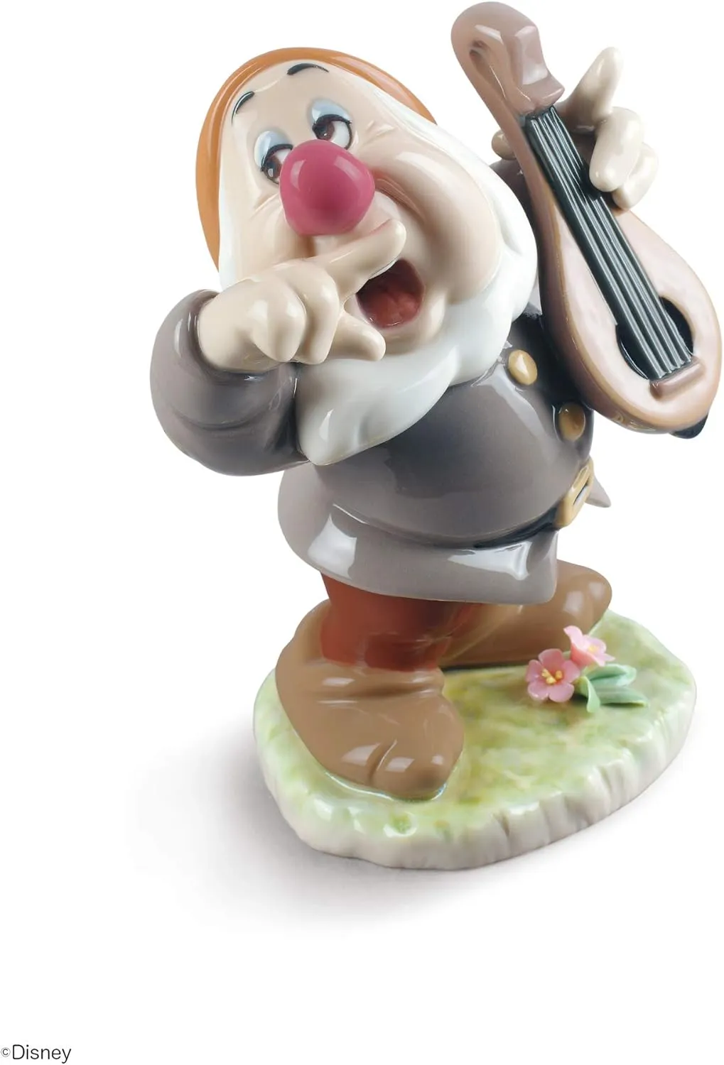 LLADRÓ Sneezy Snow White Dwarf Figurine. Porcelain Sneezy (Disney) Figure.