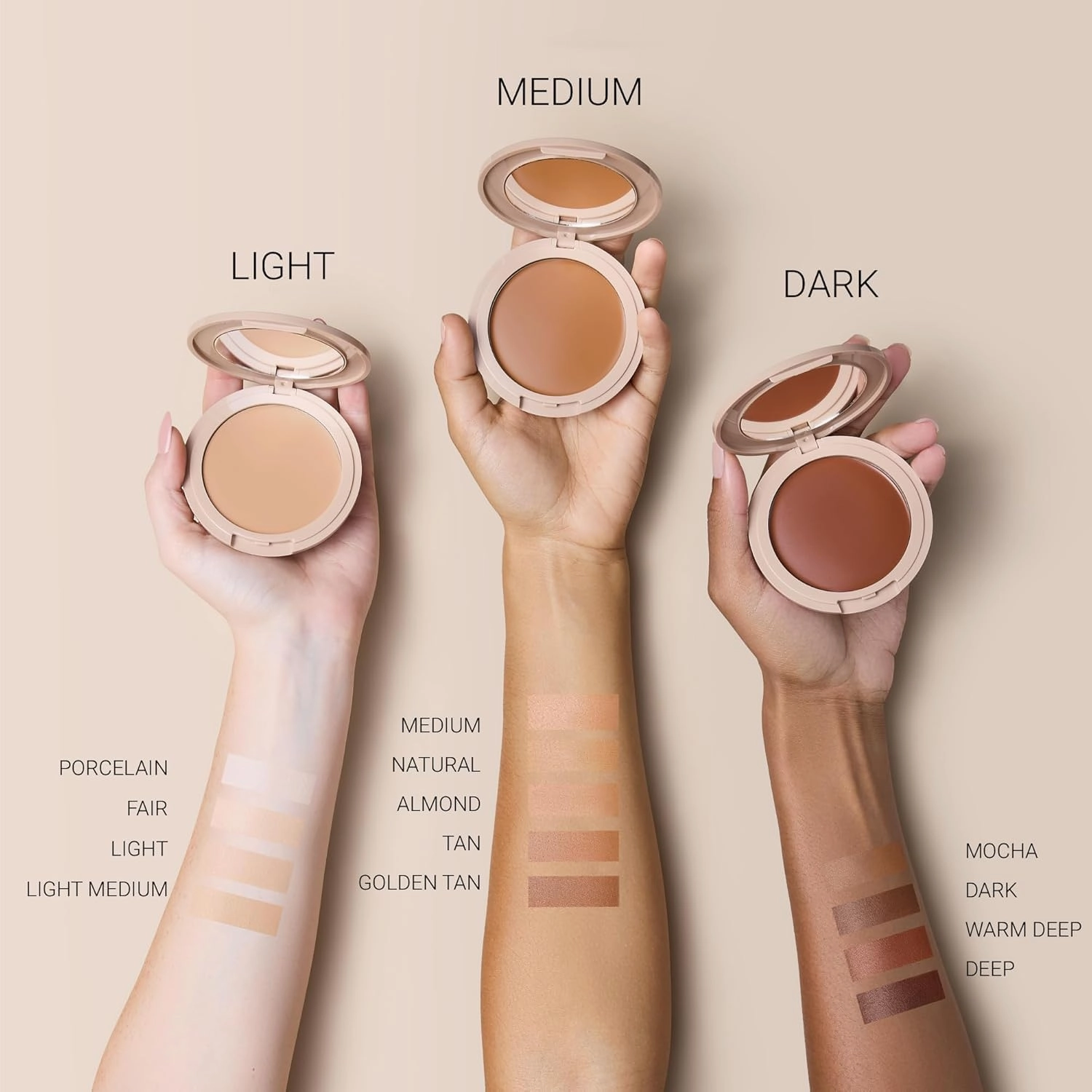 Long-Lasting Lightweight Foundation & Brush Duo | Cruelty-Free, Fragrance-Free, Buildable, Transfer-Proof Makeup (Light Medium)