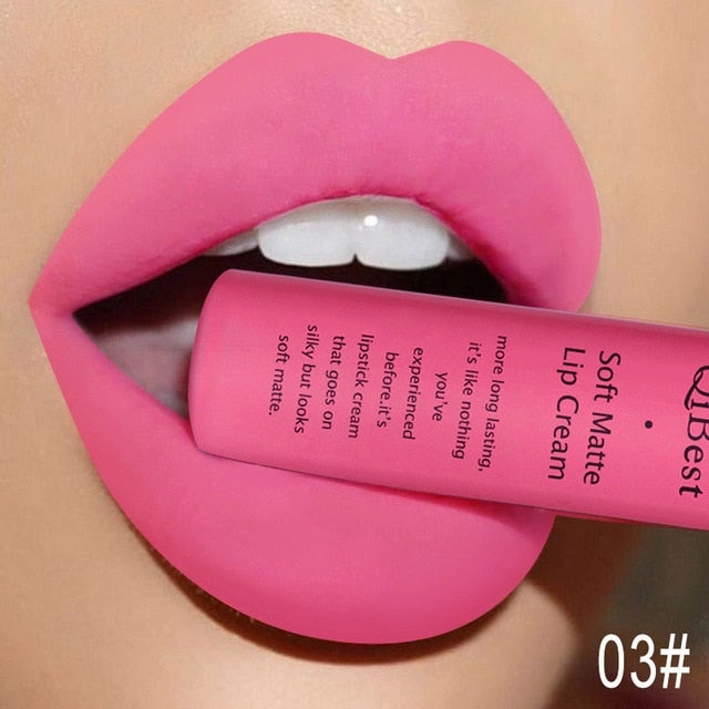 Long Qibest Black Lasting Lipgloss Matte 34 Gloss Makeup Lipkit Huge price cut Fall discount Colors Dark Lipstick Women Waterproof Red Brand Nude Pigment Lip