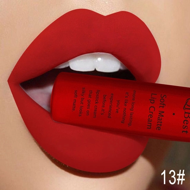 Long Qibest Black Lasting Lipgloss Matte 34 Gloss Makeup Lipkit Huge price cut Fall discount Colors Dark Lipstick Women Waterproof Red Brand Nude Pigment Lip