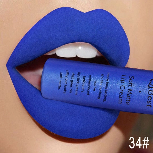 Long Qibest Black Lasting Lipgloss Matte 34 Gloss Makeup Lipkit Huge price cut Fall discount Colors Dark Lipstick Women Waterproof Red Brand Nude Pigment Lip
