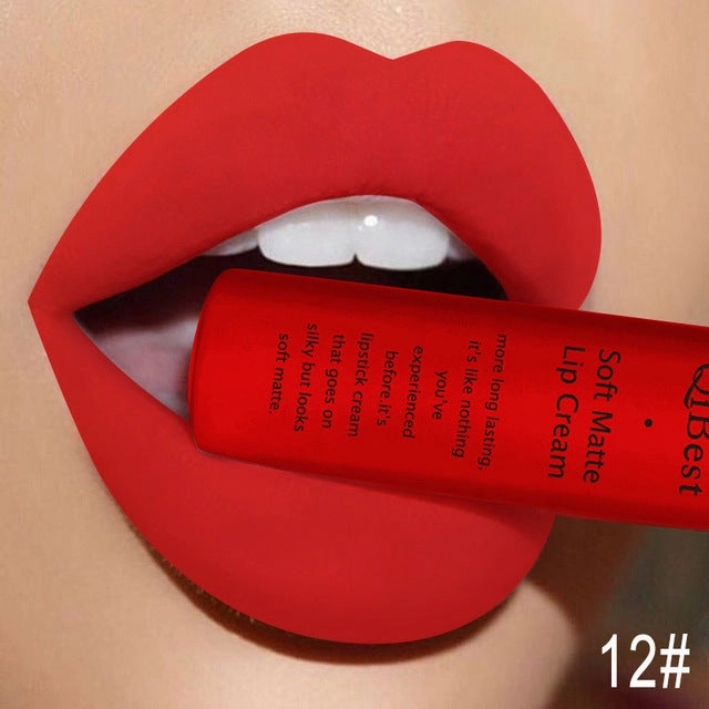 Long Qibest Black Lasting Lipgloss Matte 34 Gloss Makeup Lipkit Huge price cut Fall discount Colors Dark Lipstick Women Waterproof Red Brand Nude Pigment Lip