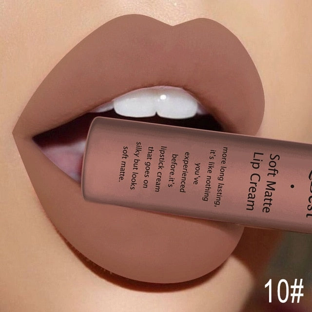 Long Qibest Black Lasting Lipgloss Matte 34 Gloss Makeup Lipkit Huge price cut Fall discount Colors Dark Lipstick Women Waterproof Red Brand Nude Pigment Lip