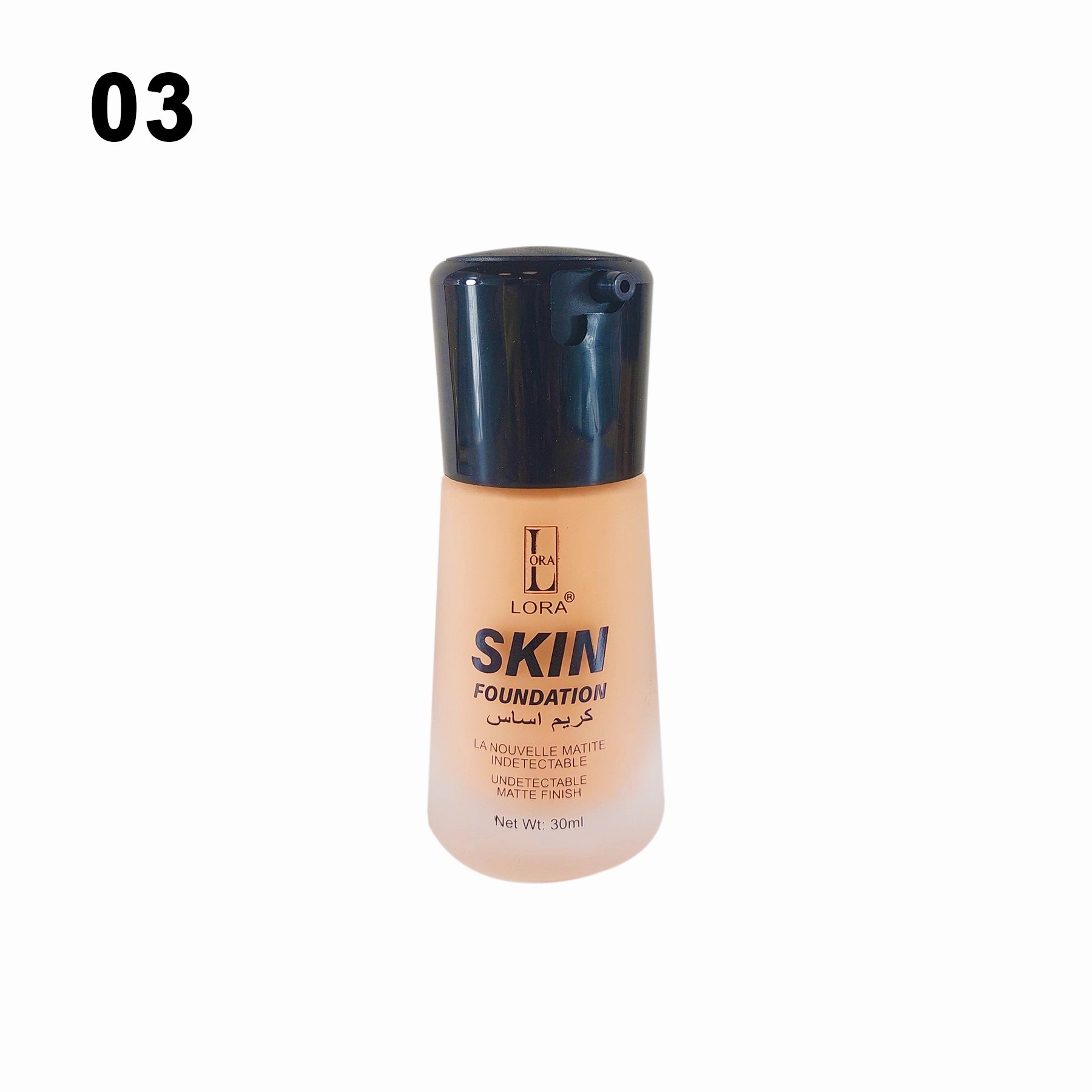 Lora Skin Foundation Undetectable Matte Finish - 30ml