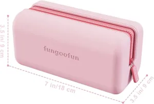 LUCCI Eva Waterproof Cosmetic Bag for Women, Square Toiletry Bag Travel Organizer for Girls, Mini Small Make Up Bag Cosmetic Zipper Pouch, Lipstick Makeup Case Organizer (Brick, Orange)