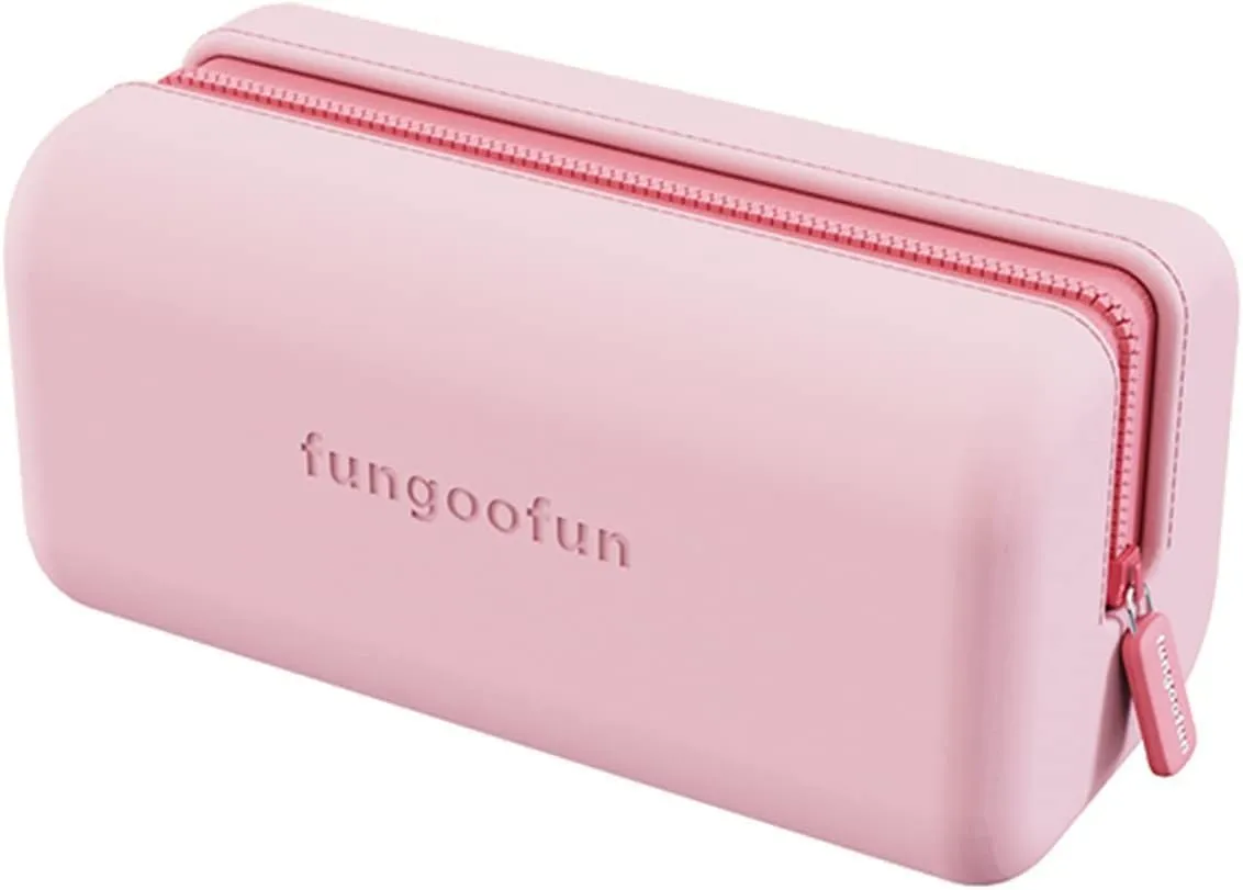 LUCCI Eva Waterproof Cosmetic Bag for Women, Square Toiletry Bag Travel Organizer for Girls, Mini Small Make Up Bag Cosmetic Zipper Pouch, Lipstick Makeup Case Organizer (Brick, Pink)