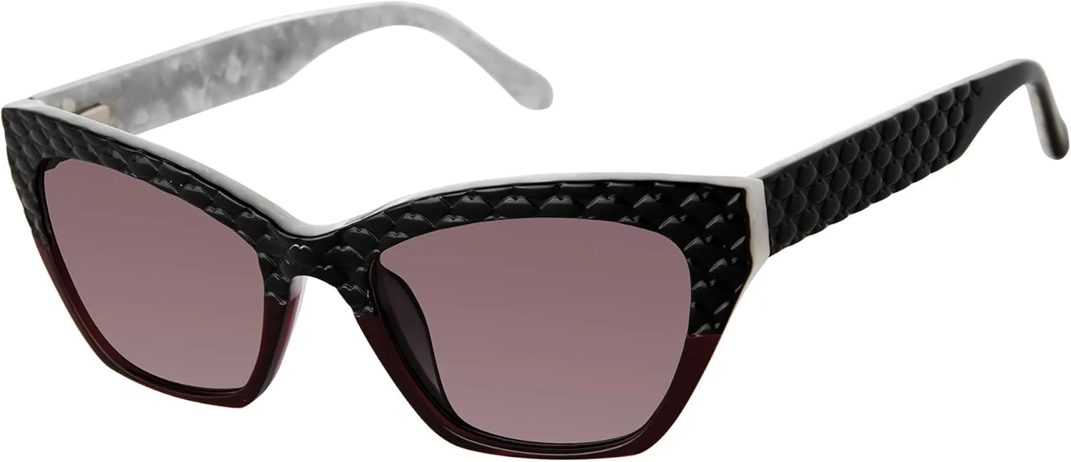 Lulu Guinness L191 Cat Eye Sunglasses for Women, 53 mm, UV400 Protection
