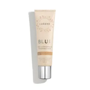 Lumene 16h Longwear Blur Foundation SPF 15 for All Skin Types High Coverage with Arctic Cloudberry 30 ml / 1.0 Fl.Oz. (4 Warm Honey)