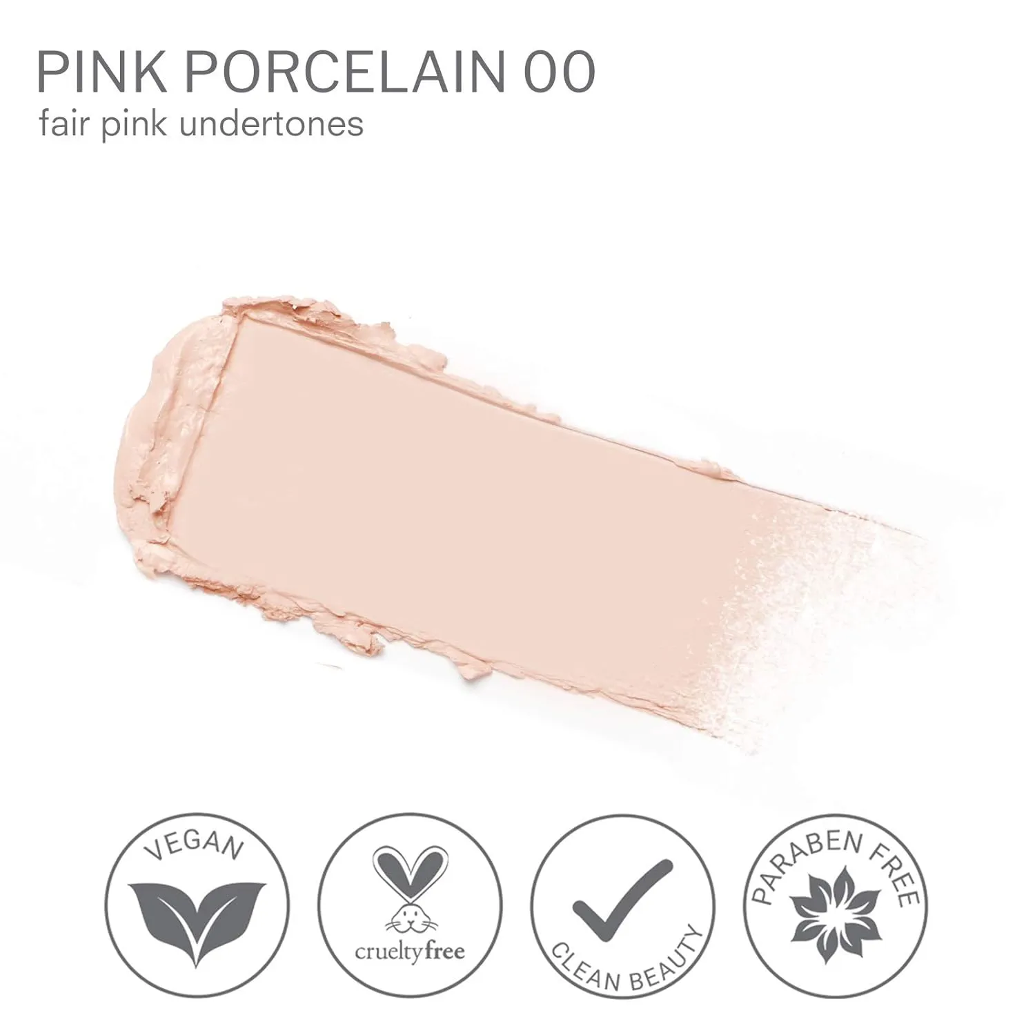 Luscious Cosmetics Camera Stick Foundation, Full Coverage Cream, Easy Blend, Hydrating Formula, Vegan, Cruelty-Free, 0.49 Ounces, Pink Porcelain