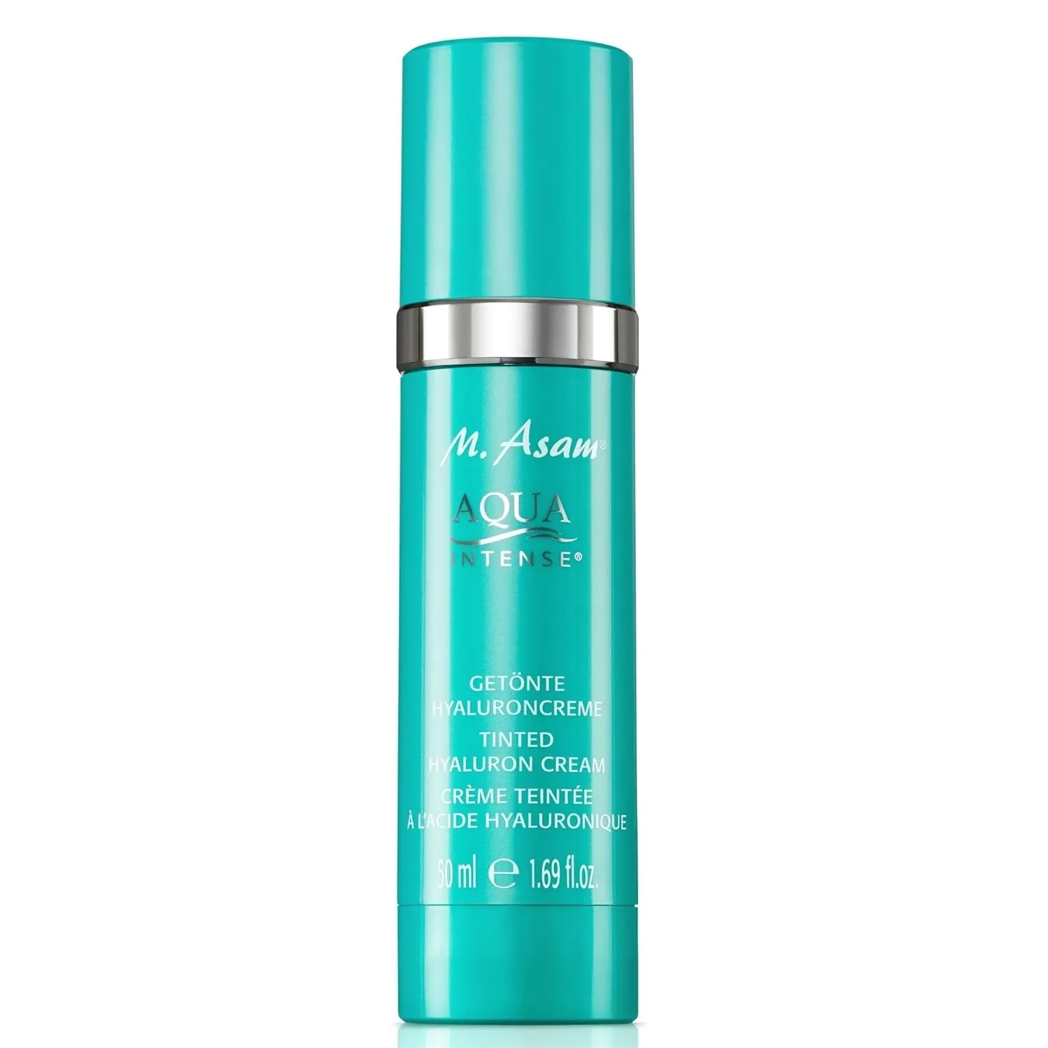 M. Asam AQUA INTENSE Tinted Moisturizer (1.69 fl oz) - Face Moisturizer & Tinted Cream with Hyaluronic Acid, Natural Finish, Skin Care for All Skin Types