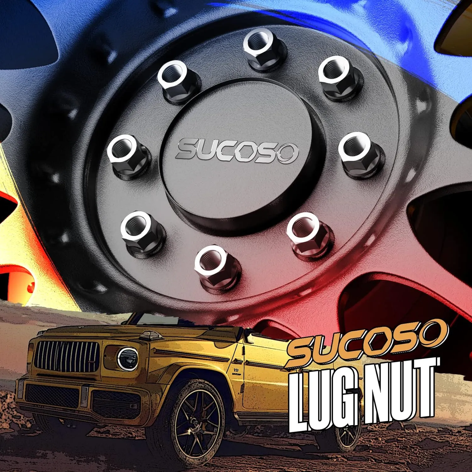 M14x1.5 Lug Nuts Replacement for Chevy Silverado Tahoe C/K2500 Suburban, GMC Sierra Yukon, RAM 2500 3500, Ford F250, 32PC Open end Zinc Conical Bulge Seat 14×1.5 Lug Nuts for Aftermarket Wheels