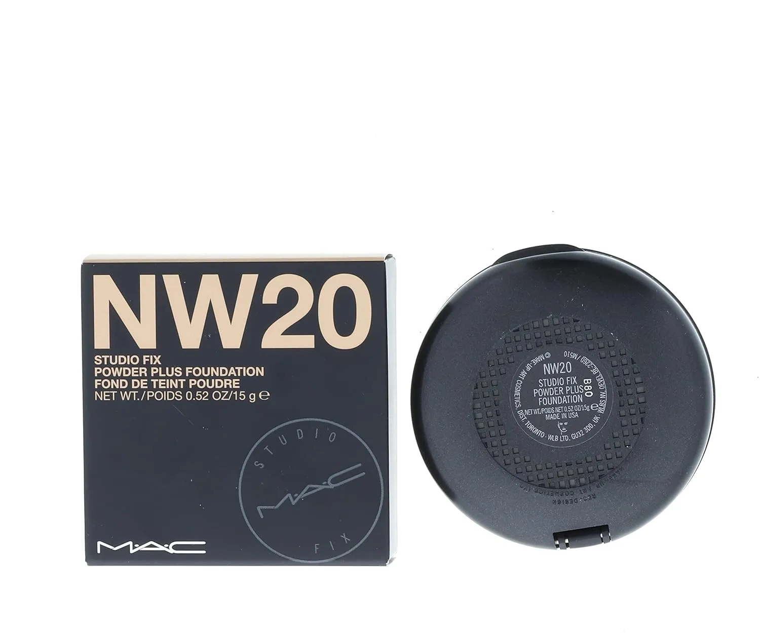 MAC Studio Fix Powder Plus Foundation NW20 - ROSY BEIGE WITH ROSY UNDERTONE FOR LIGHT SKIN (NEUTRAL-WARM) 15 g / 0.52 oz