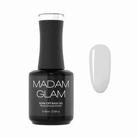 Madam Glam - Hema-Free Soak-off Base Coat Gel - 15ml 0.5 fl/oz - UV/LED DIY Gel Nail Application - Super Long-Lasting, Easy Removal, Salon Quality