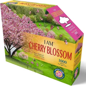 Madd Capp: I Am Cherry Blossom - 1000 Piece Tree Shaped Jigsaw Puzzle, 25x38 Finished Size, Includes Educational Fun Fact Booklet, Nature Puzzle