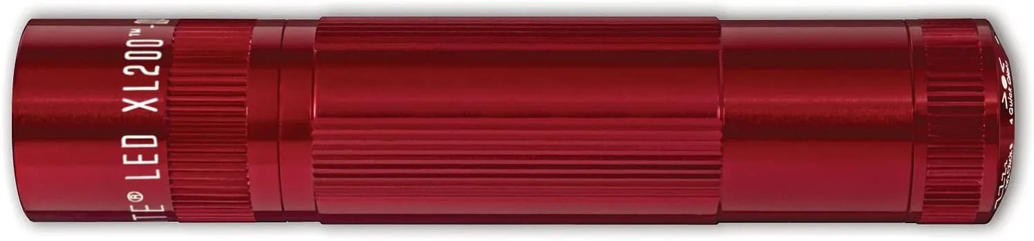 Maglite XL200 LED 3-Cell AAA Flashlight, Red