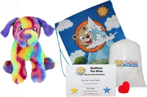 Make Your Own Stuffed Animal Candy The Dog 16" - No Sew - Kit with Cute Backpack!