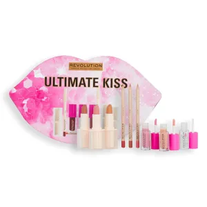 Makeup Revolution Ultimate Kiss Lip Gloss Collection, Lipsticks & Lip Liners Gift Box