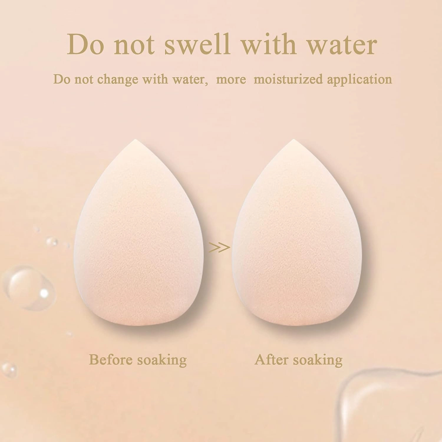 Makeup Sponge Foundation Blending Beauty Sponge, Multi-shapeSoft Puff, Dry & Wet Use with Sponge Holder Set, Sensitive and All Skin Types(Gourd, Champagne Green)