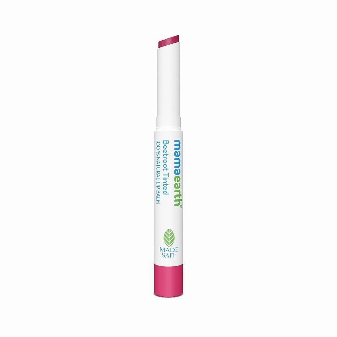 Mama.earth Beetroot Tinted 100% Natural Lip Balm with Beetroot & Beeswax - 2 g | | 12 Hr Moisturization | For Dry & Chapped Lips | Natural Pink Tint | Brightens Lips