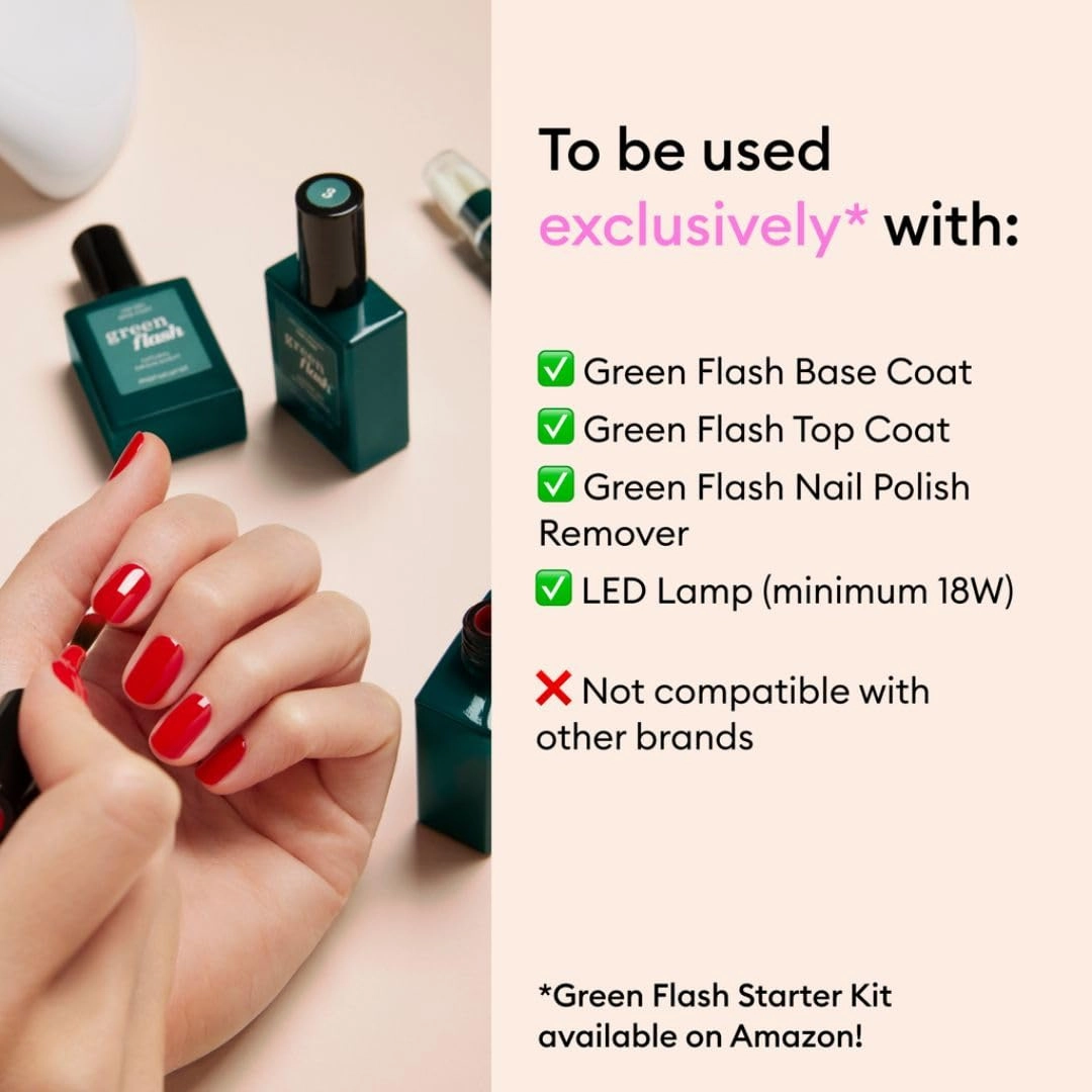 Manucurist Green Flash LED Pale Rose Gel Nail Polish - Vegan, 12-Free, Plant-Based Gel Polish - Strengthens and Protects the Nail - Sheer Pastel Pink Nail Polish - Gel Nail Polishes - Made in France