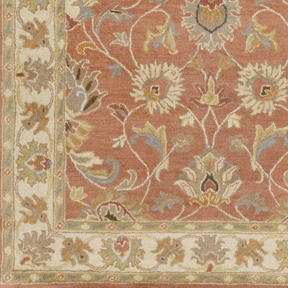 Mark&Day Wool Rugs, 5x8 Paris Traditional Burnt Orange Area Rug, Orange Beige Carpet for Living Room, Bedroom or Kitchen (5' x 8')