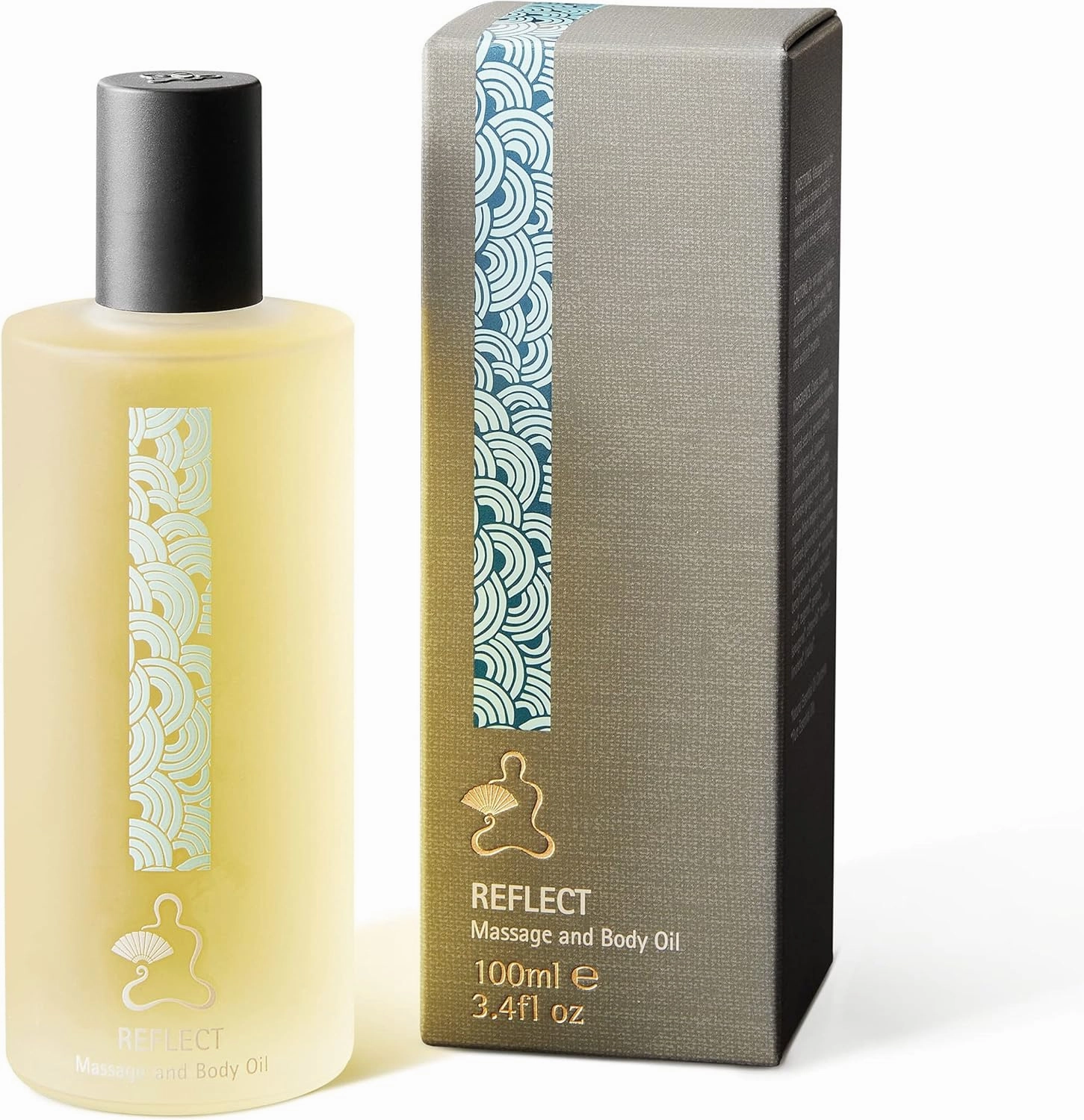 Massage and Body Oil - Hotel Spa Collection - Jojoba, Jasmine, Ginger, and Juniper - Reflect - 3.4oz
