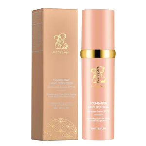 Match Cosmetics Foundation 4 in 1-Light Spectrum,4 in 1 Cosmetics Foundation Liquid with SPF 50 , Concealer Cosmetic Lightweight Makeup, Longwearing & Waterproof for Makeup