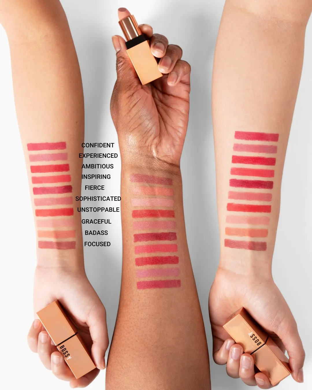 Matte, Long Lasting, Hydrating Vegan Lipstick with Vitamin E and Watermelon Seed Oil (Badass- Soft Orange Color)