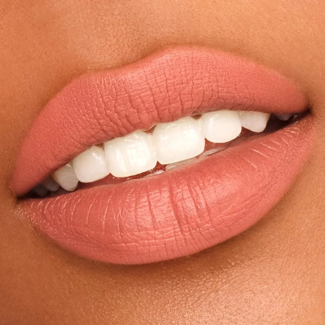 Matte, Long Lasting, Hydrating Vegan Lipstick with Vitamin E and Watermelon Seed Oil (Badass- Soft Orange Color)