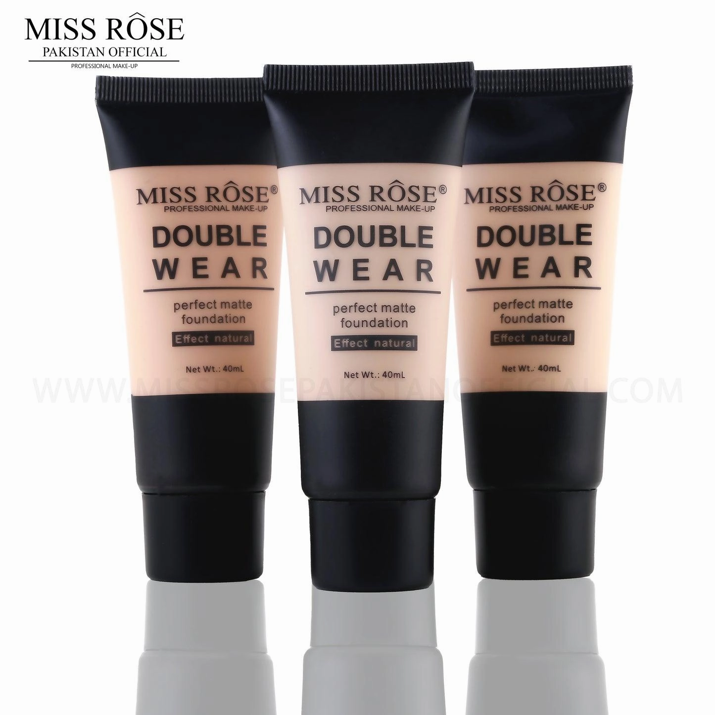 Matte Double Wear Foundation 40ml | Miss Rose Double Wear Foundation