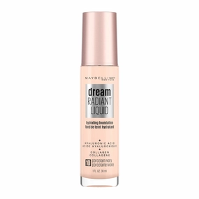 Maybelline Dream Radiant Liquid Foundation 30ml 10 Porcelain Ivory