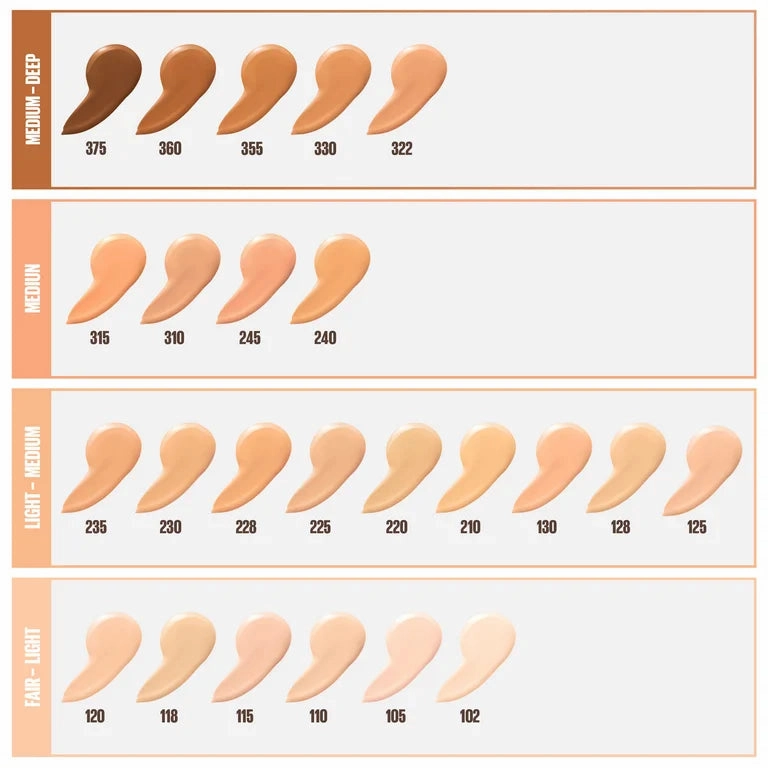Maybelline Fit Me Dewy   Smooth Liquid Foundation 230 Natural Buff