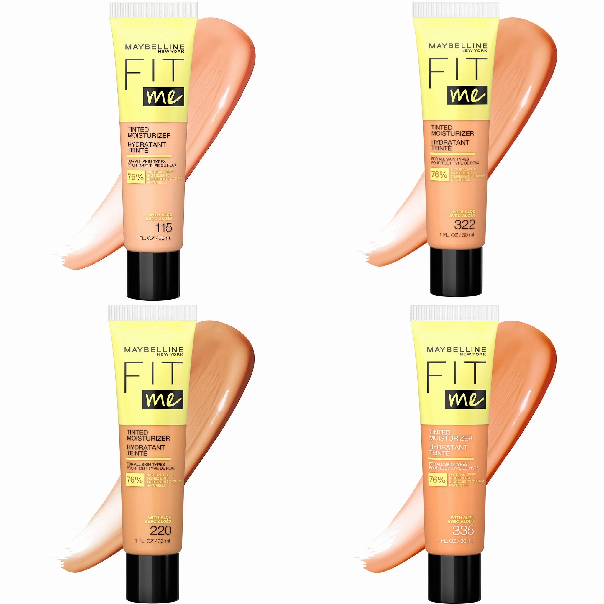 Maybelline Fit Me Tinted Moisturizer Natural Coverage Assorted - Wholesale 12 Units (MAYFMTASS)
