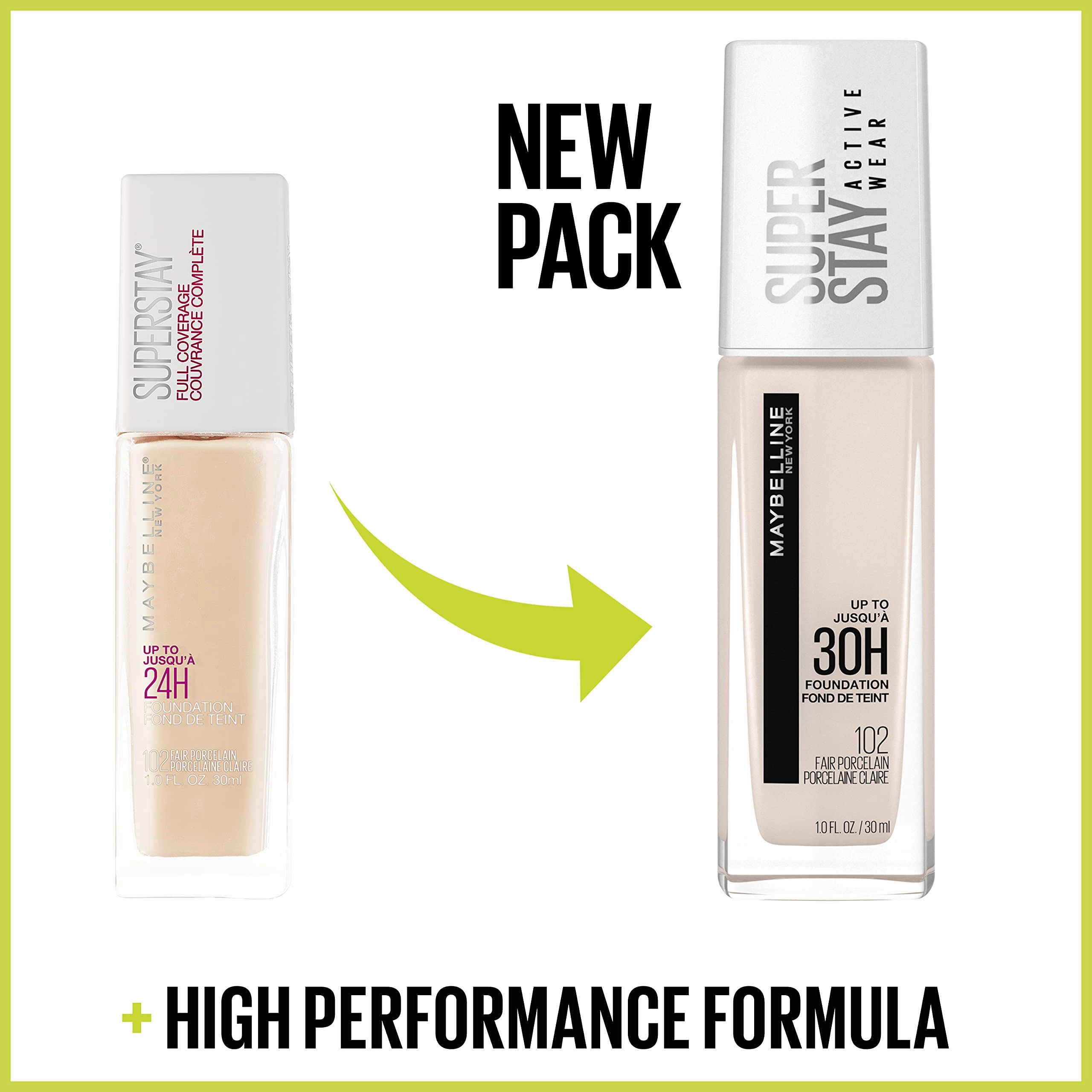 Maybelline New York Super Stay Full Coverage Liquid Foundation Makeup, 332 Golden Caramel, 1 Fl Oz