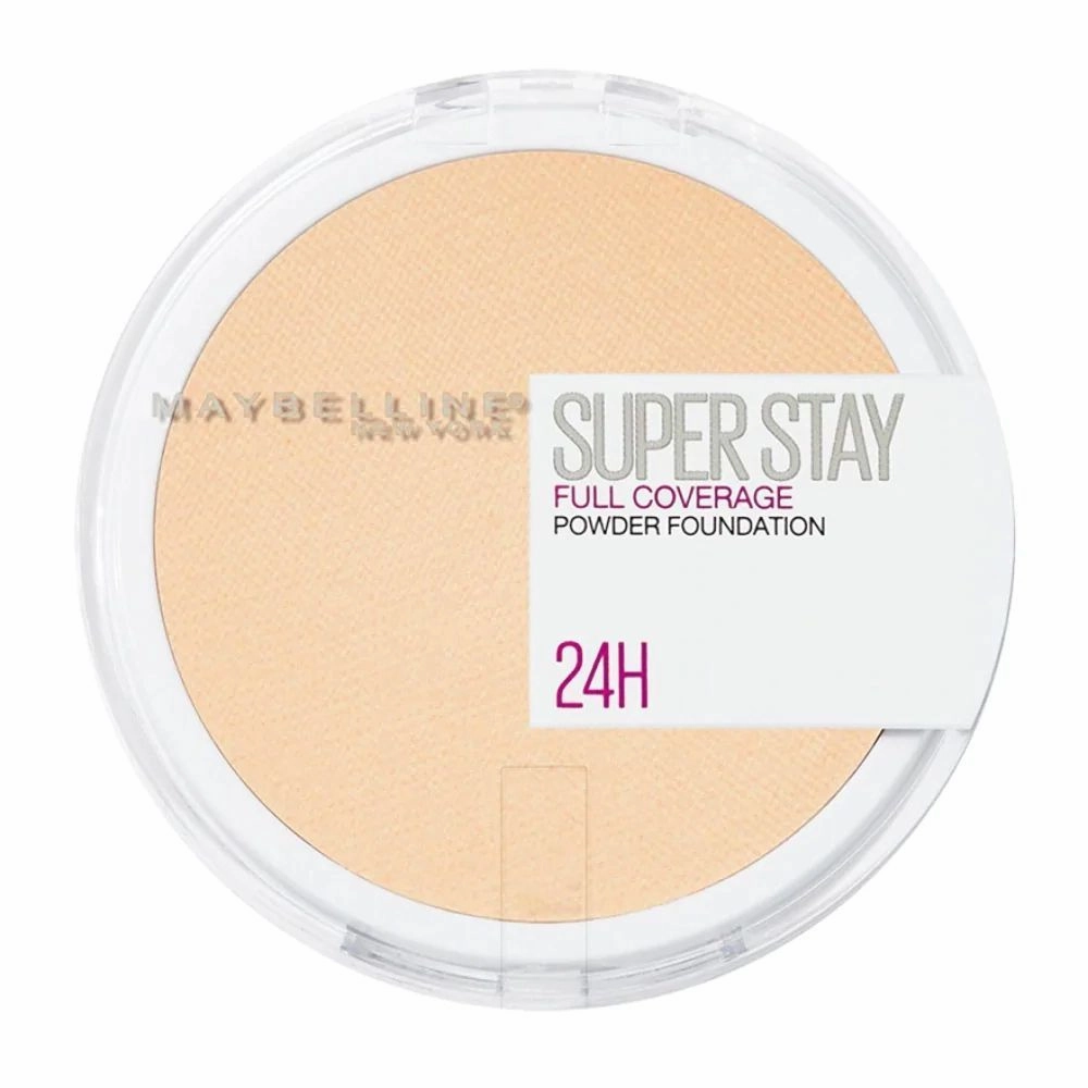 Maybelline New York Superstay 24H Full Coverage Powder Foundation, 220 Natural Beige