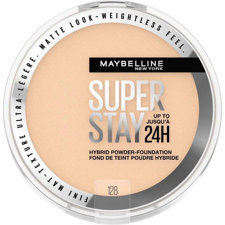 Maybelline Super Stay Matte 24HR Hybrid Pressed Powder Foundation 128